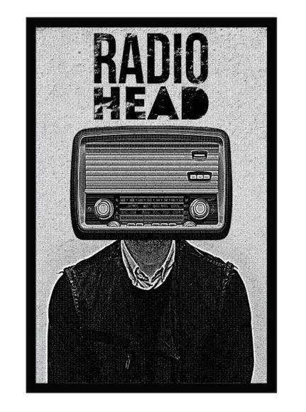 Quadros Decorativos Radio Head Bandas Rock Musica Moldura