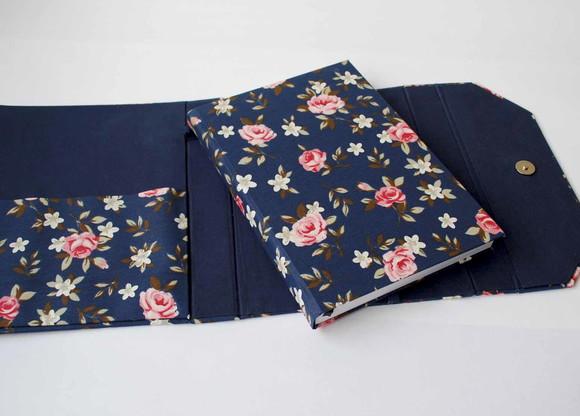 Agenda 2024 Feminina Floral Marinho