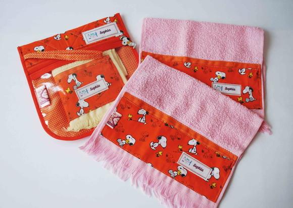 Kit Higiene Personalizado + 2 Toalhinhas -infantil Menina