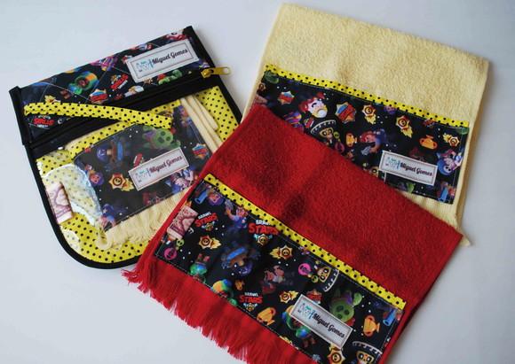 Kit Higiene Personalizado + 2 Toalhinhas -infantil Menino