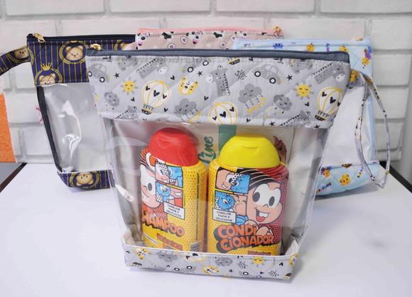 Necessaire Hora do Banho -porta Lenço Umedecido-porta Fralda