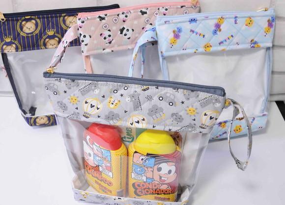 Necessaire Hora do Banho -porta Lenço Umedecido-porta Fralda