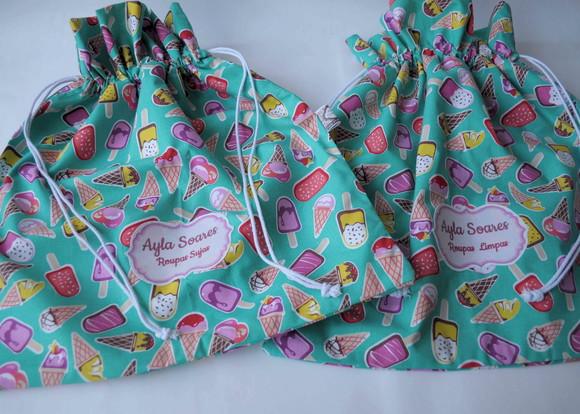 Saco para Roupas Sujas e Roupas Limpas - Kit