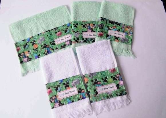 Toalhinhas Escolar Personalizada . Kit com 5 Unidades