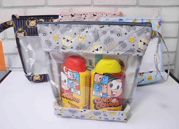 Necessaire Hora do Banho -porta Lenço Umedecido-porta Fralda