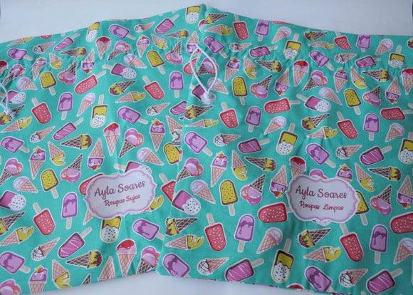 Saco para Roupas Sujas e Roupas Limpas - Kit