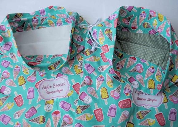 Saco para Roupas Sujas e Roupas Limpas - Kit