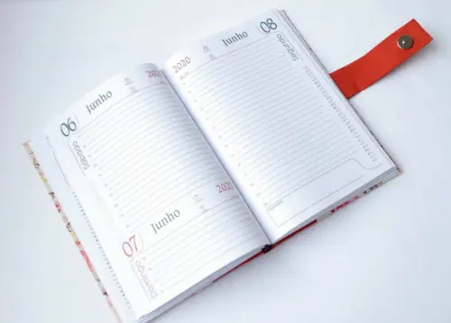 Agenda Feminina 2023 Floral Laranja