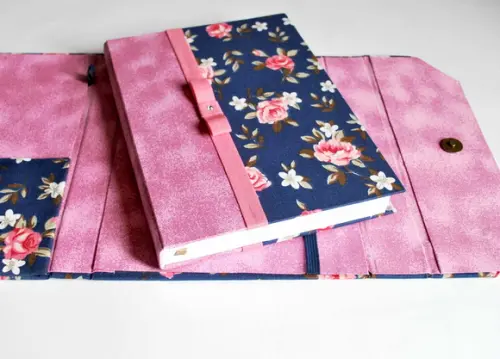 Agenda Feminina 2026 Floral Marinho