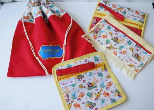 Kit Escolar -saco P/roupas+kit Hig +porta Máscaras