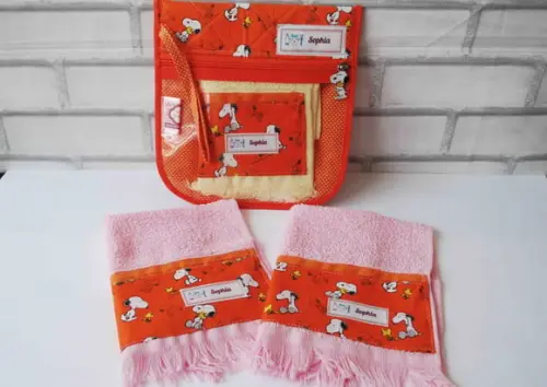 Kit Higiene Personalizado + 2 Toalhinhas -infantil Menina