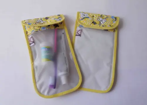 Porta Escova de Dentes Impermeável -necessaire Kit Higiene