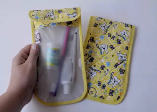 Porta Escova de Dentes Impermeável -necessaire Kit Higiene