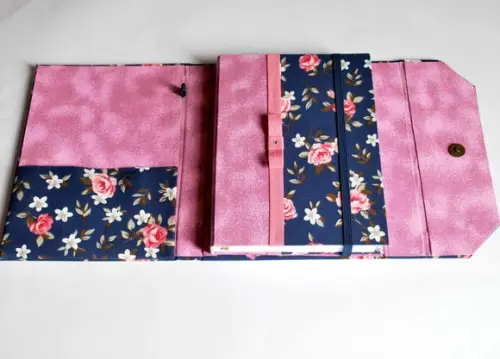 Agenda Feminina 2026 Floral Marinho