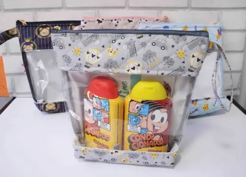 Necessaire Hora do Banho -porta Lenço Umedecido-porta Fralda