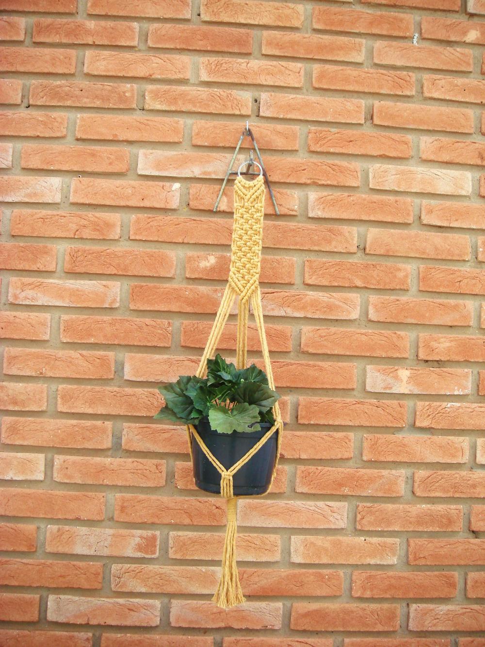 Suporte de Vaso em Macramê - Pop