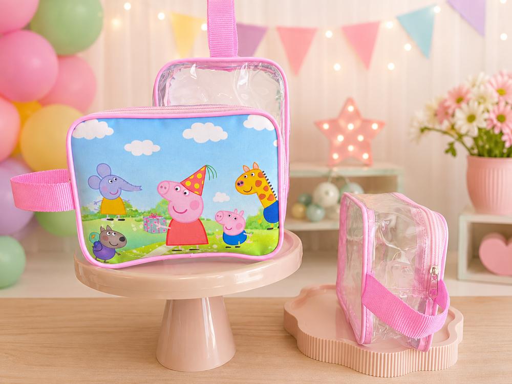 Título: Necessaire Personalizada Peppa Pig e Amigos – Lembranc