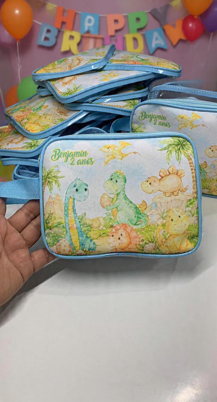 Necessaire Personalizada Tema Dinossauros – Lembrancinha Infant