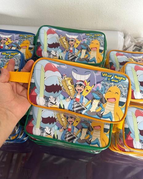 Estojo Pokemon Transparente Infantil Personalizado