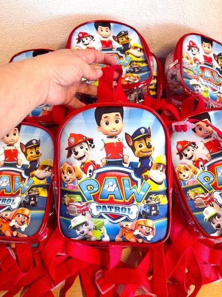 Mochila Patrulha Canina Lembrancinha de Festa Personalizado