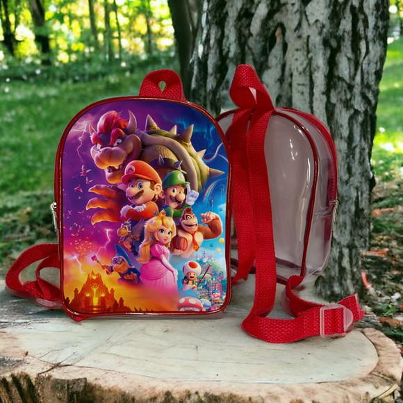Mochila Super Mario Bros Lembrancinha de Festa Personalizado