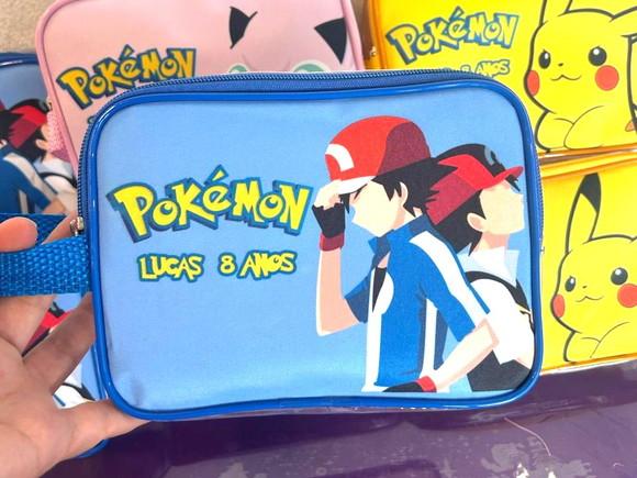 Necessaire Pikachu Transparente Infantil Personalizado