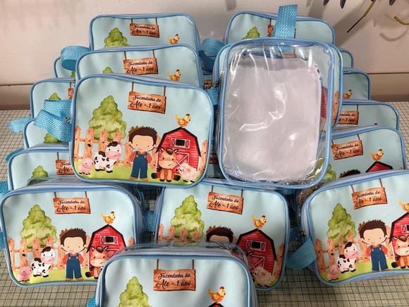 Necessarie Fazendinha Transparente Infantil Personalizado