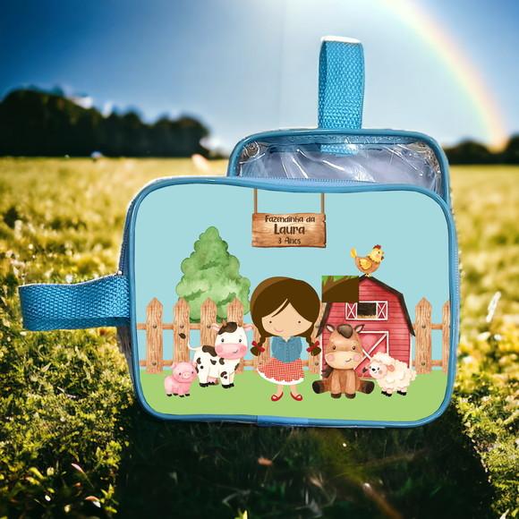 Necessarie Fazendinha Transparente Infantil Personalizado