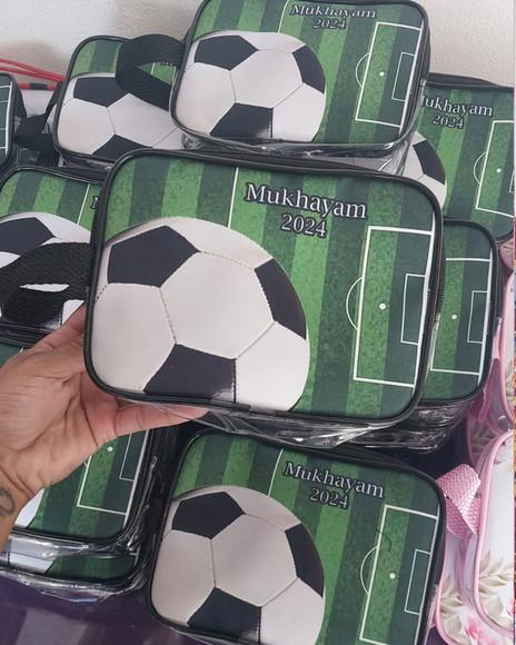 Necessarie Futebol Transparente Infantil Personalizado