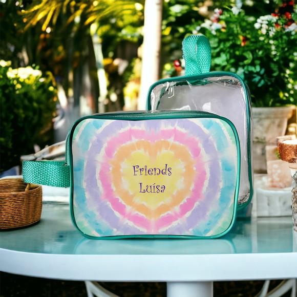 Necessarie Tie-die Transparente Infantil Personalizado