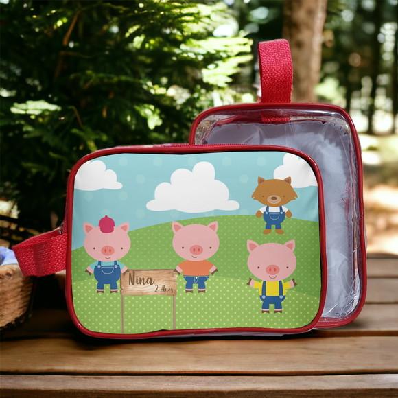 Necessarie Três Porquinhotransparente Infantil Personalizado