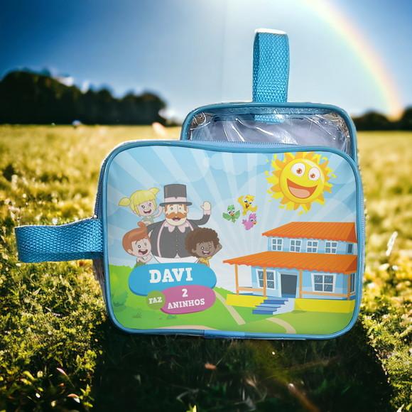 Necesserie Mundo Bita Transparente Infantil Personalizado