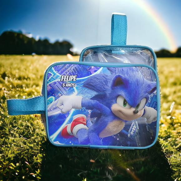 Necesserie Sonic Transparente Infantil Personalizado