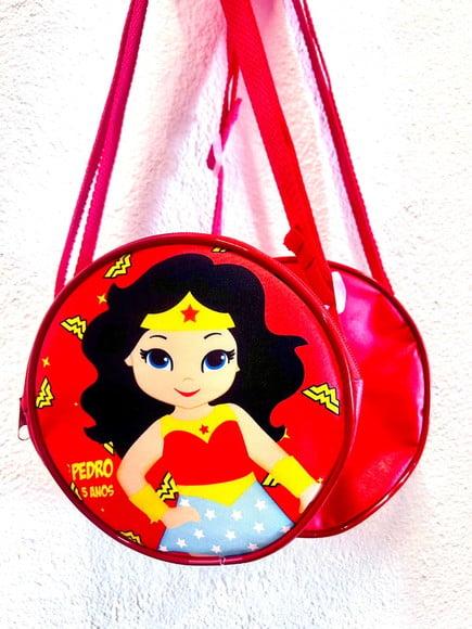 Bolsa Bag Mulher Maravilha Lembrancinha de Aniversário