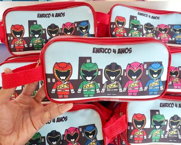 Estojo Power Ranger Lembrancinha Aniversário