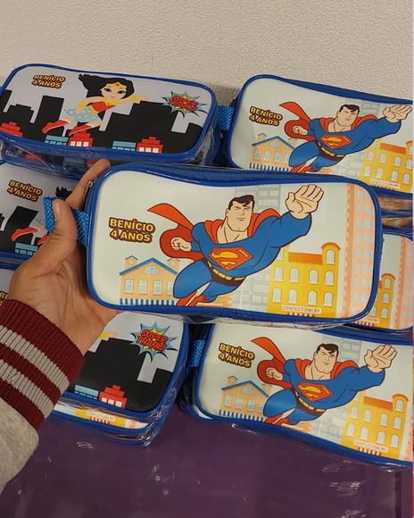 Estojo Super Homem Lembrancinha Aniversário