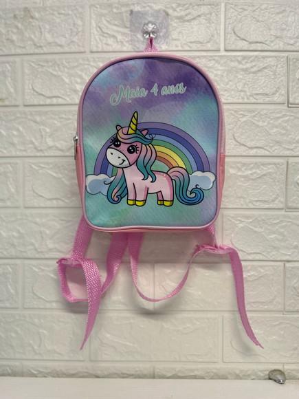 Mochila Unicórnio Lembrancinha de Aniversário Brinde