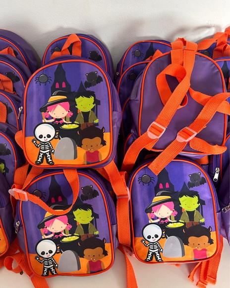 Mochila Halloween Lembrancinha de Aniversário Brinde