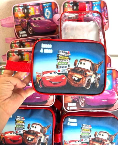 Necesser Carros Mcqueen Lembrancinha de Festa