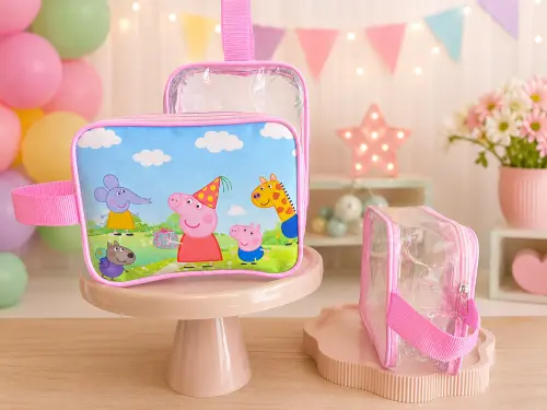 Título: Necessaire Personalizada Peppa Pig e Amigos – Lembrancinha Infantil