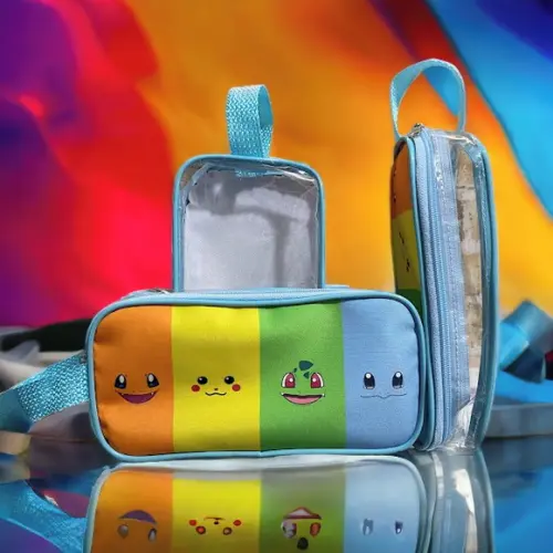 Estojo Pokemon Transparente Infantil Personalizado