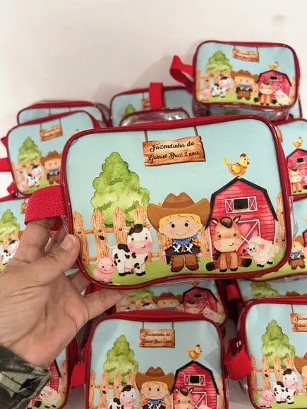 Lembrancinha Fazendinha Necesserie
