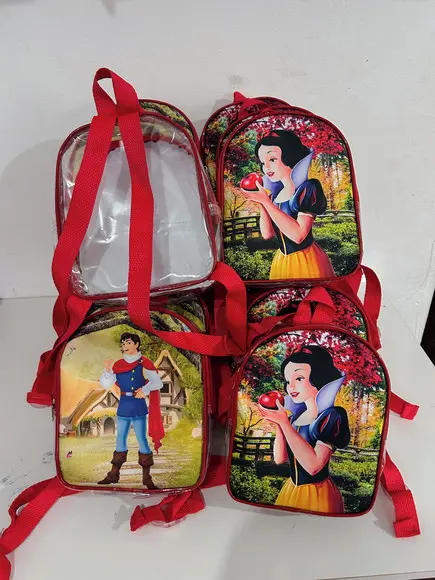 Mochila Lembrancinha Branca de Neve Personalizado