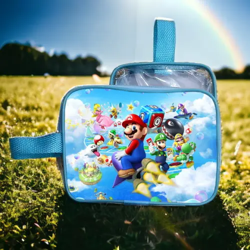 Mochila Super Mario Bros Lembrancinha de Festa Personalizado