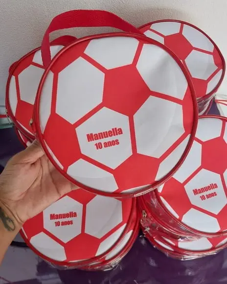 Necessarie Bola Futebol Transparente Infantil