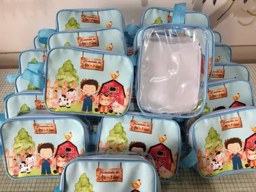 Necessarie Fazendinha Transparente Infantil Personalizado