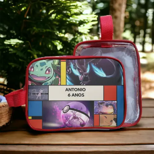 Necessarie Pokemon Transparente Infantil Personalizado