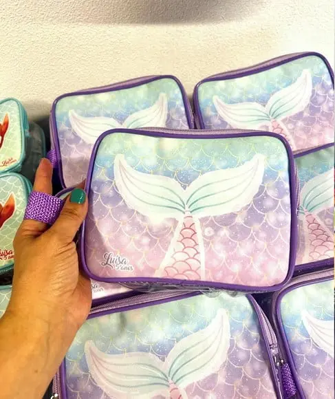 Necessarie Sereia Transparente Infantil Personalizado
