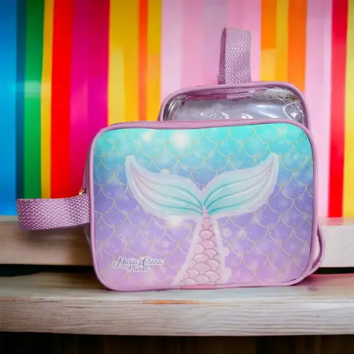 Necessarie Sereia Transparente Infantil Personalizado