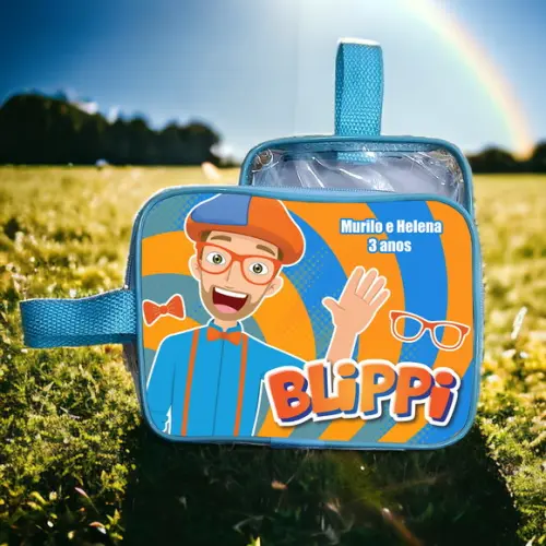 Necesserie Blippi Transparente Infantil Personalizado